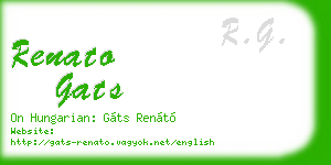 renato gats business card